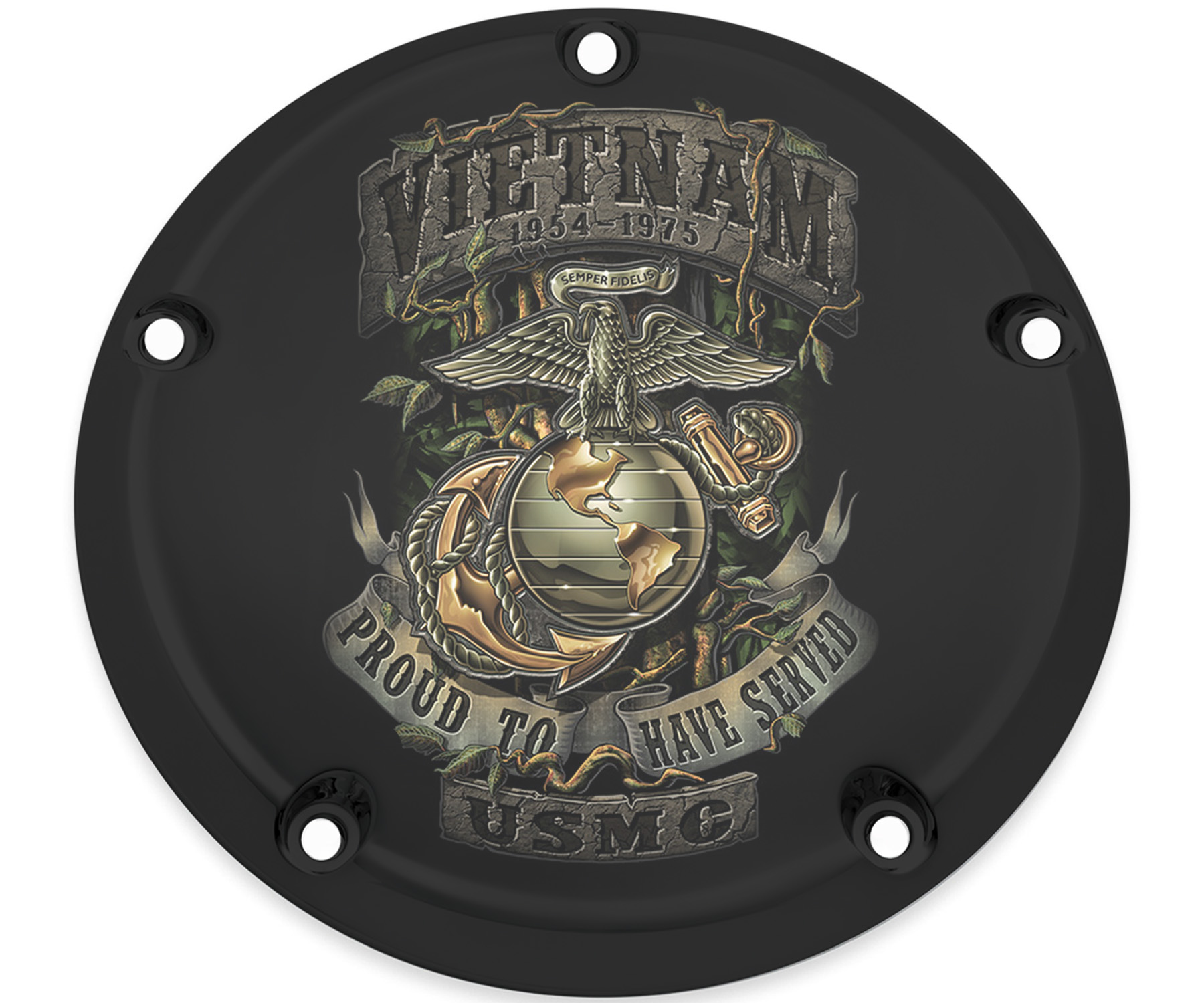 Harley Davidson Custom Horn Cover MARINES 2 [Harley Davidson Horn